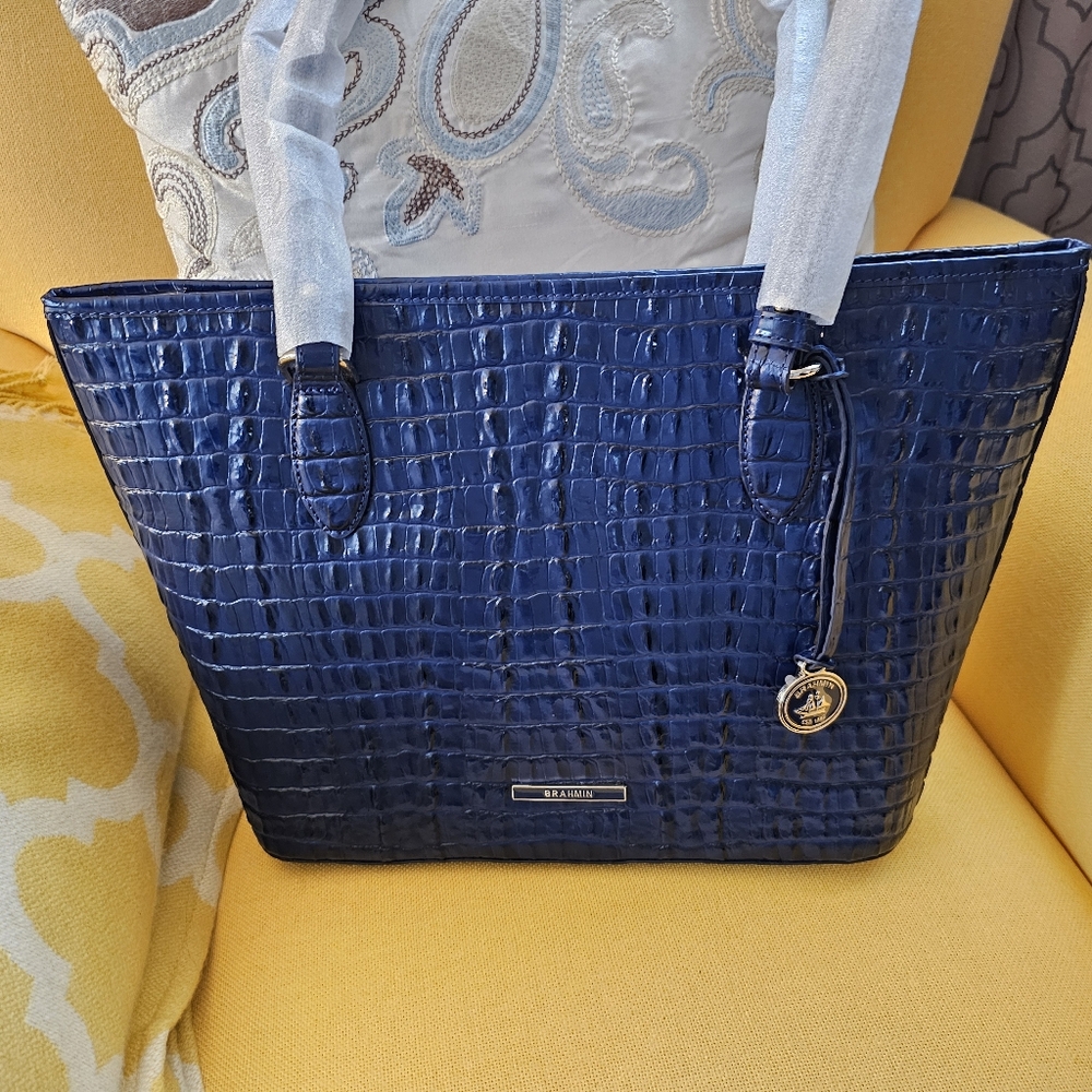 Brahmin Medium Asher - Ink Leontyne. NWT